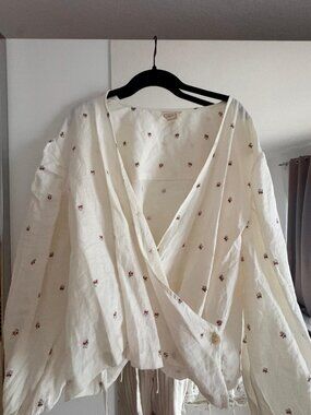Deiji Studios Rise Wrap Shirt in Floral